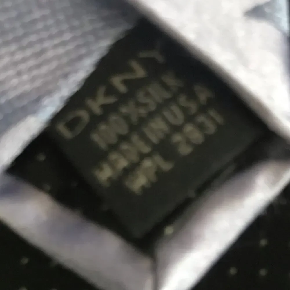 DKNY Blue Lavender Floral 100% Silk Tie